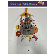 Crochet Top Hand Towel / Tea Towel - Wake Up It's Breakfast Time Crochet Top Hand Towel / Tea Towel - Wake Up It's Breakfast Time